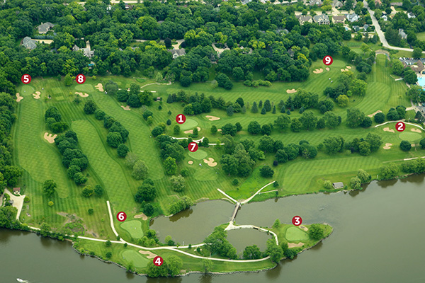 Golf Course Aerial View